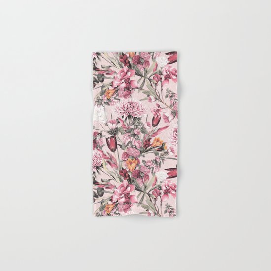 RPE FLORAL XI PINK Hand & Bath Towel