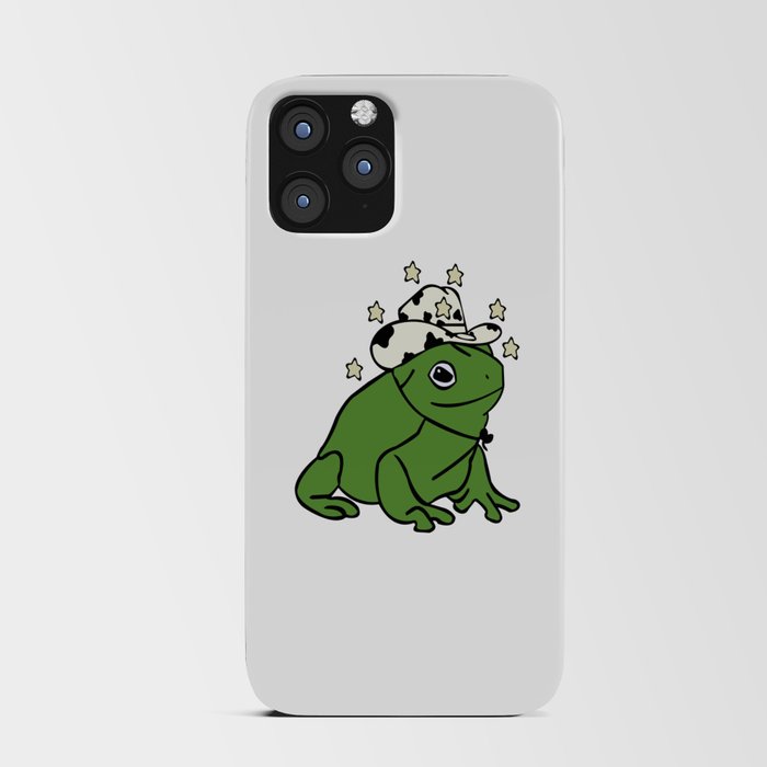 Frog With A Cowboy Hat iPhone Card Case