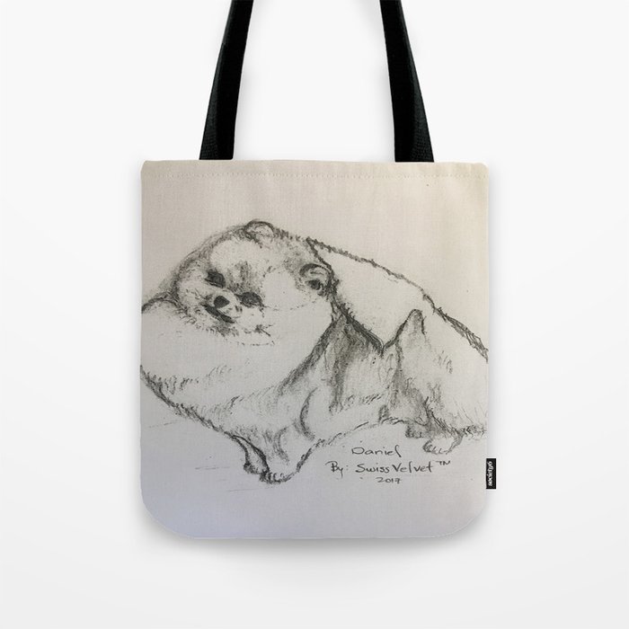 Pomeranian hand free drawing " Daniel" Tote Bag