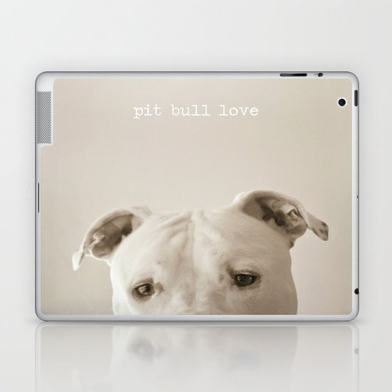 Pit bull love Laptop & iPad Skin