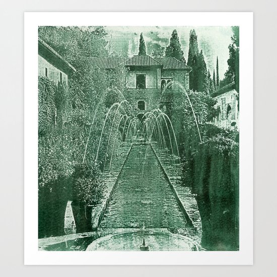 Generalife. The Alhambra Art Print