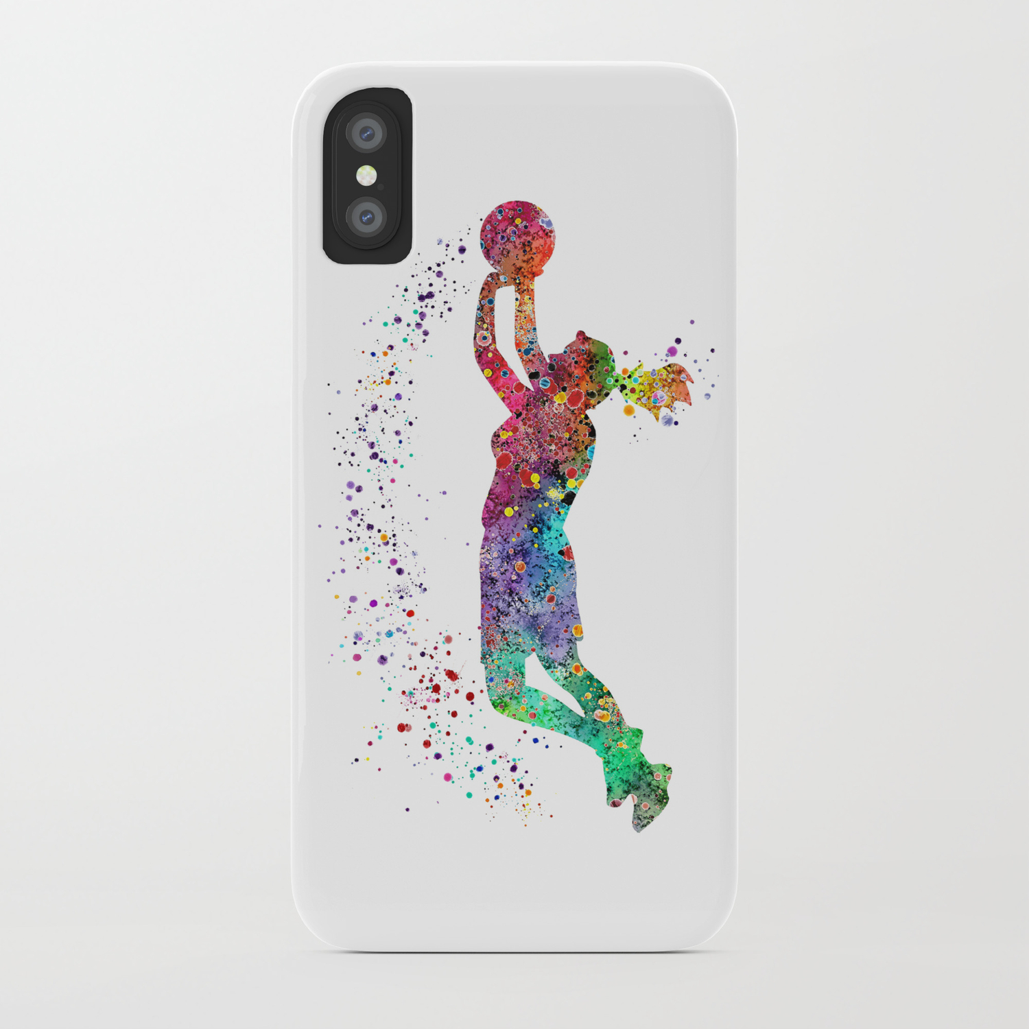 Basketball Girl Player Sports Art Print Iphone Case By Svetlaart