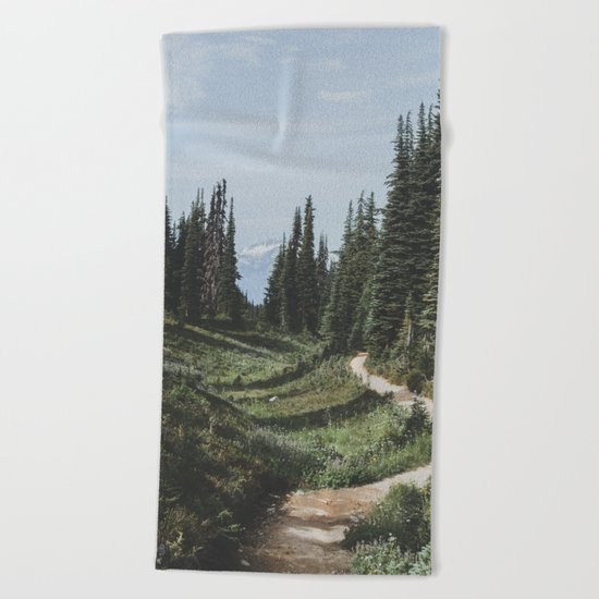 Mountain Trail Beach Towel