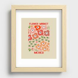 Flower Market Poster, Tokyo Flower Market, Florist Gift, Matisse Flower. Recessed Framed Print