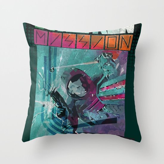 Dynatron Mission Throw Pillow