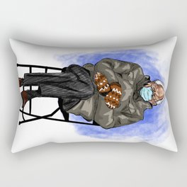 Bernie and His Steel Chair Rectangular Pillow