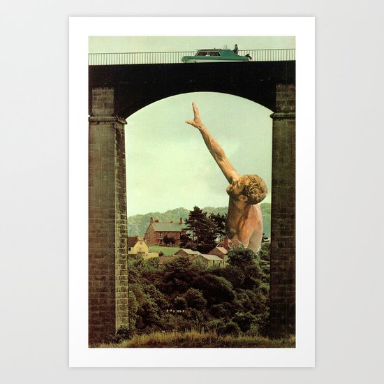drowning in the countryside Art Print