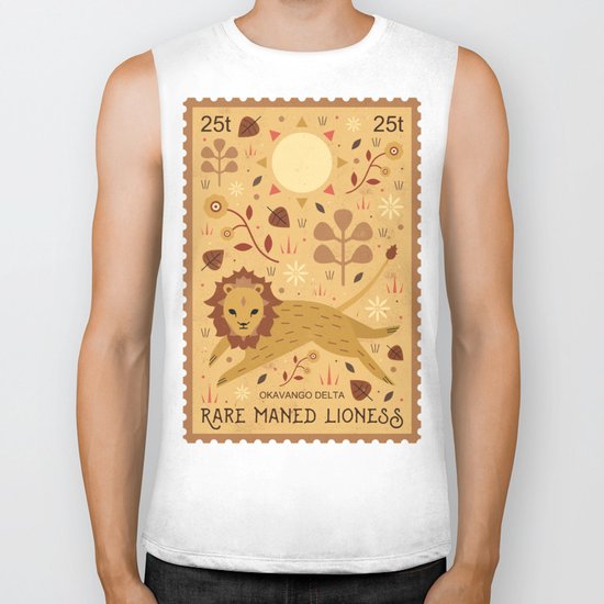 Rare Maned Lioness Biker Tank