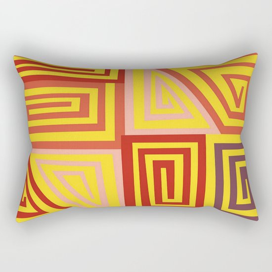 8 Spirals Rectangular Pillow