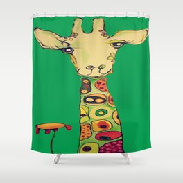 Kallie's Giraffe Shower Curtain