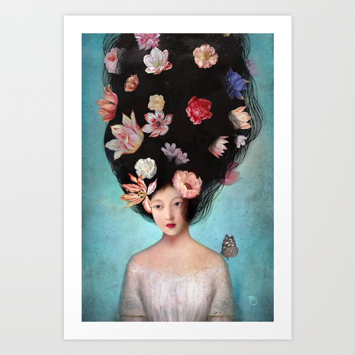 Discover the motif THE BOTANISTS DAUGHTER by Christian Schloe as a print at TOPPOSTER