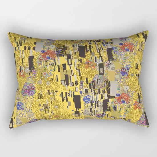Gold Explosion Rectangular Pillow