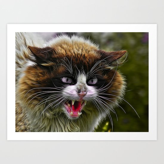 Vampire Kitty! Art Print