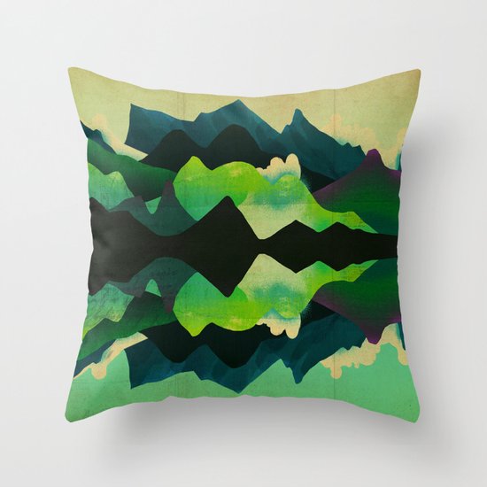 Mountain Reflections Throw Pillow