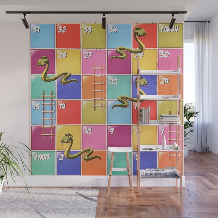 Snakes and Ladders Wall Mural