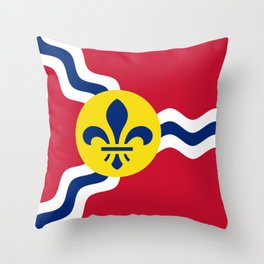 Flag of St. Louis, Missouri Throw Pillow | Stlouissymbol, American, Digital, Cityflag, Stlouis, Patriotic, Usflag, Saintlouis, Missouriflag, Missouri 