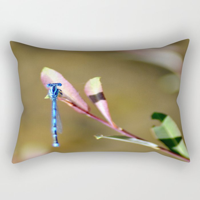 Blue Lady Rectangular Pillow