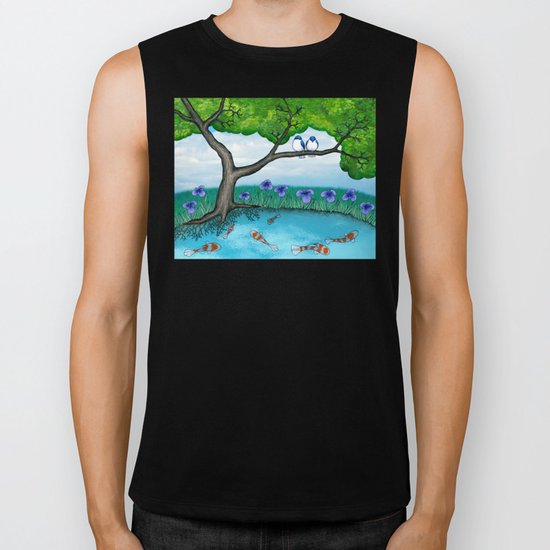 the pond Biker Tank
