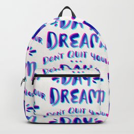 Don't Quit Your Day Dream – Cyan & Magenta Backpack