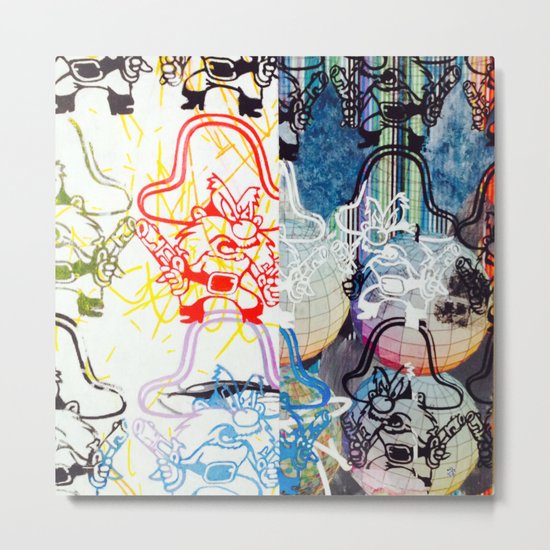 SPLIT YOSEMITE SAM Metal Print