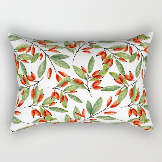 Red berries Rectangular Pillow