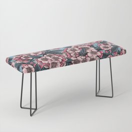 Cherry blossom in pink and blue Bench