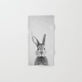 Rabbit - Black & White Hand & Bath Towel