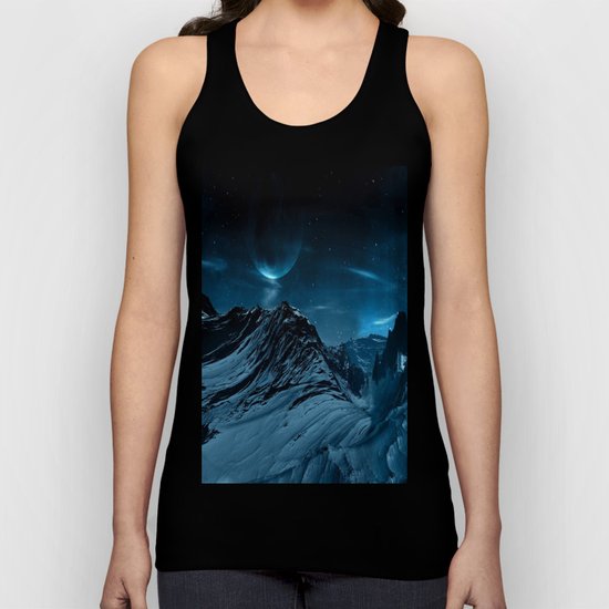dark mountains Unisex Tank Top