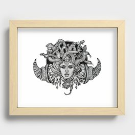 Medusa Mandala Recessed Framed Print
