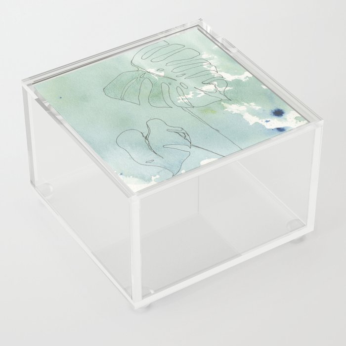 Monstera Acrylic Box