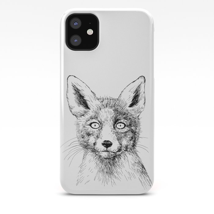 Portrait of fox iphone 11 case Portrait of fox iphone 11 case