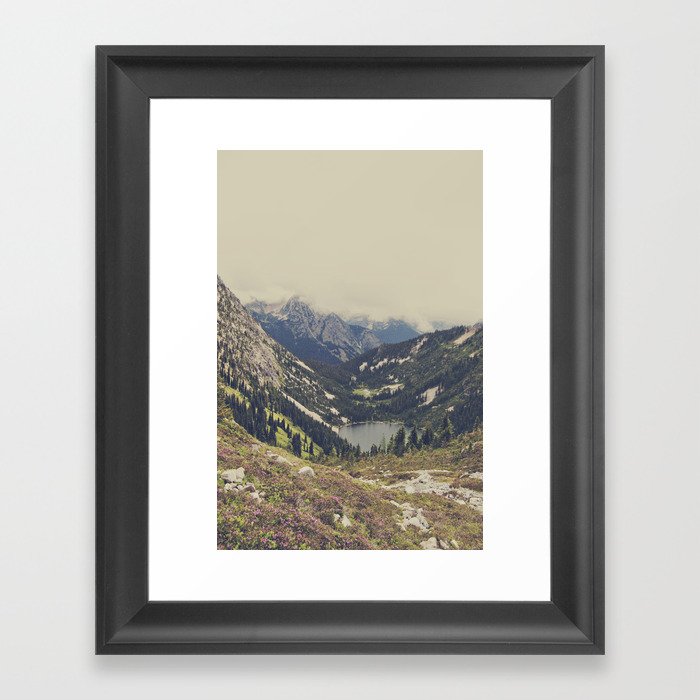 Mountain Flowers Framed Art Print