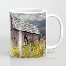Weathered Wooden Barn with Water Pump and Metal Bucket Coffee Mug | Faucet, Landscape, Retro, Pail, Art, Obsolete, Rust, Country, Photo, Waterpump 