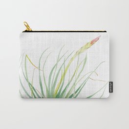 Flowering air plant Tillandsia botanical watercolour illustration Carry-All Pouch