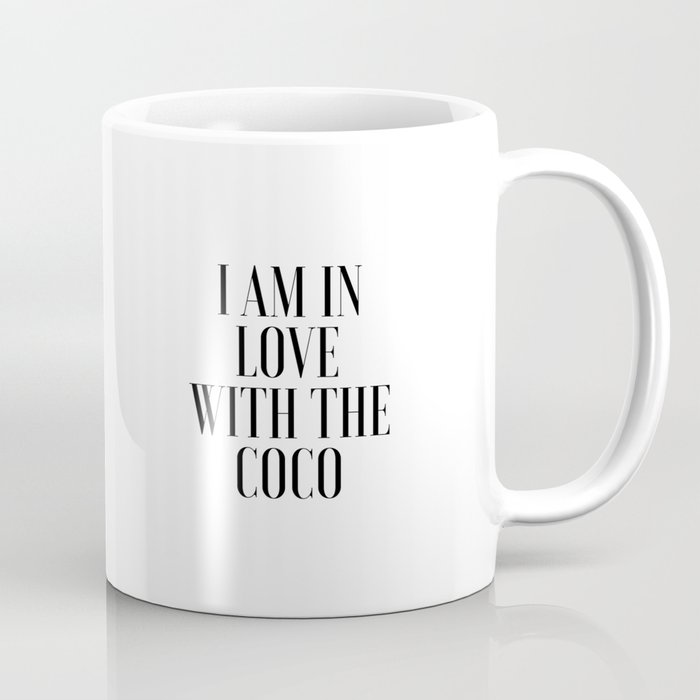 poster i am in love with the coco song lyrics printable art lyrics art gift for her fashionista coffee mug by typohouseart