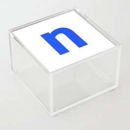 letter N (Blue & White) Acrylic Box