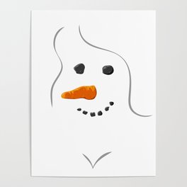 cute snow girl Poster