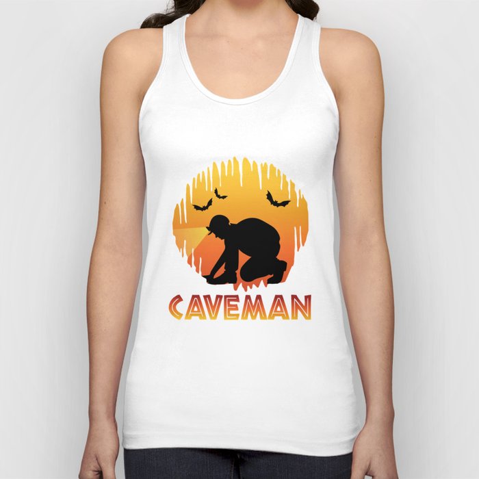 Caveman - Caver Spelunking Speleology Tank Top