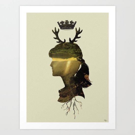 New Fawn Glory Art Print