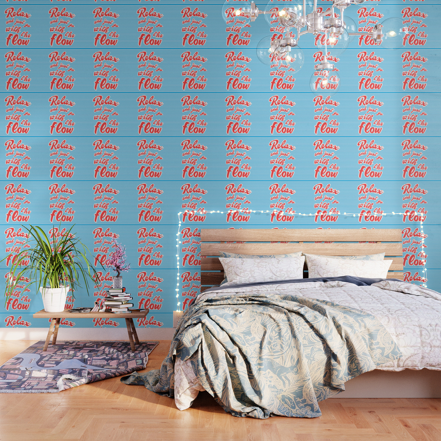Just Relax And Go With The Flow Wallpaper By Alma Design Society6