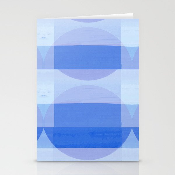 A Touch Of Indigo - Soft Geometric Minimalist Blue Stationery Cards
