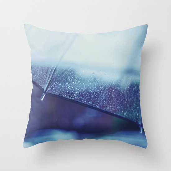 Rainy Day Throw Pillow