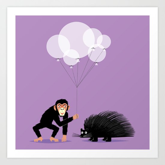The Inappropriate Gift (colour variation) Art Print