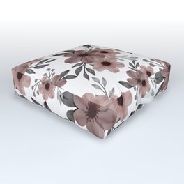 Pastel Flower Design Outdoor Floor Cushion