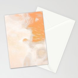 Soft orange white paper  Stationery Card