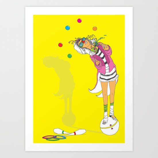 the performer Art Print