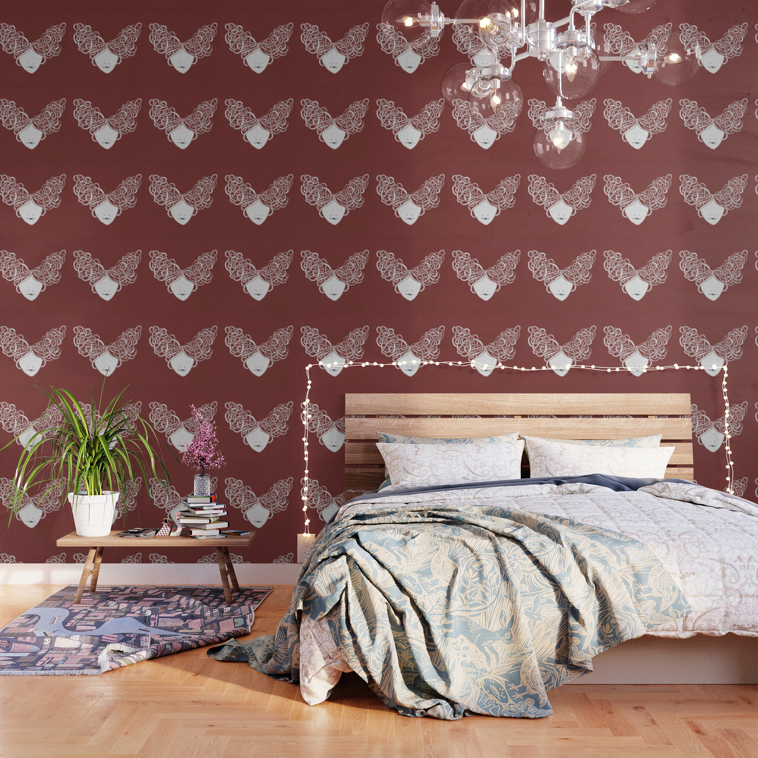 Iconia Girls Isabella Marsala Wallpaper By Paivihintsanen Society6