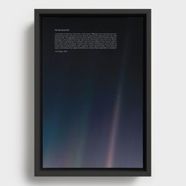 The Pale Blue Dot  Framed Canvas