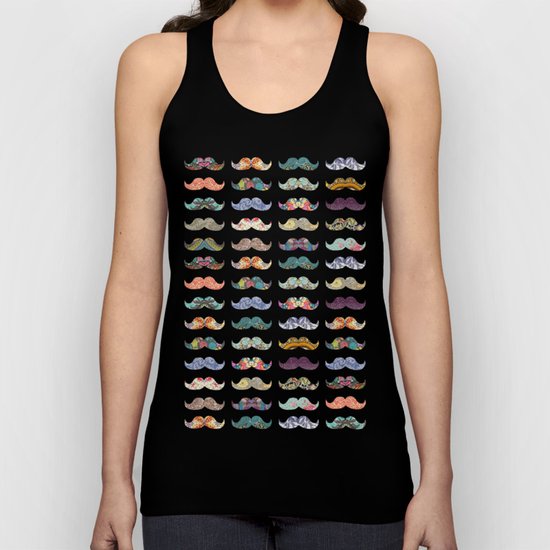 Mustache Mania Unisex Tank Top