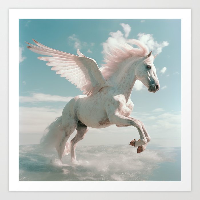 Flying Pegasus Art Print